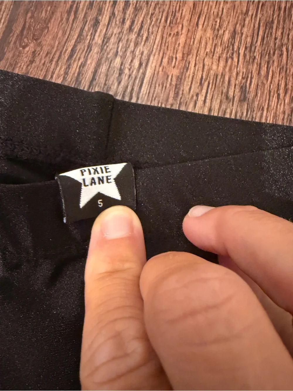 Pixie Lane Black Leggings with Side Print